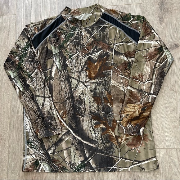 RedHead Other - RedHead Realtree AP Camo Mock Neck Long Sleeve Shirt Size Large